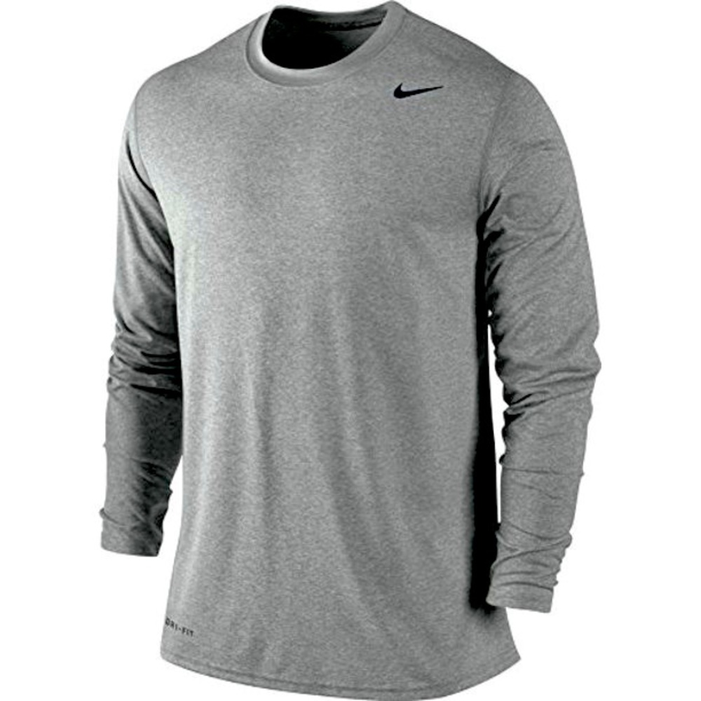 Nike Dri-Fit Legend 2.o Men’s long-sleeve Training Top Size M-Medium-Gray